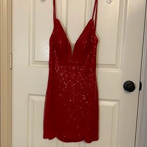 Never Worn Neiman Marcus red mini dress